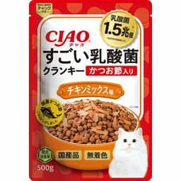 チャオ　クランキー　500gかつお節入り　チキンミックス味