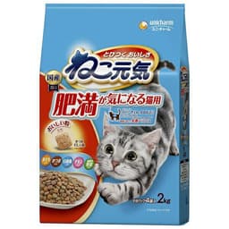 ねこ元気　肥満が気になる猫用　まぐろ・かつお・白身魚・チキン・緑黄色野菜入り