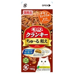 チャオ　ちゅ～る和え　190g　チキンミックス味　まぐろチップ入り