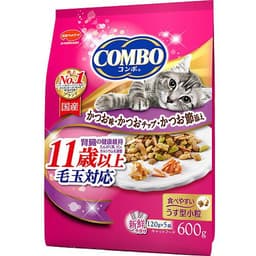 コンボ　キャット　毛玉対応１１歳以上　かつお味・かつおチップ・かつお節添え