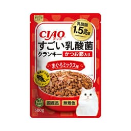 チャオ　すごい乳酸菌　クランキー　500gかつお節入り　まぐろミックス味