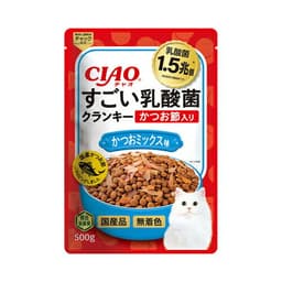 チャオ　すごい乳酸菌　クランキー　500gかつお節入り　かつおミックス味