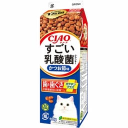 チャオ　すごい乳酸菌　クランキー牛乳パック　かつお節味