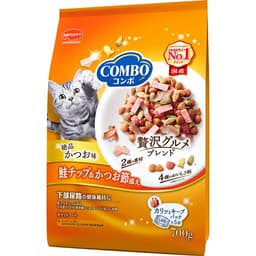 コンボ　キャット　かつお味・鮭チップ・かつお節添え