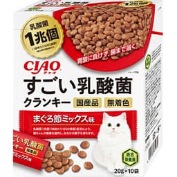 チャオ　すごい乳酸菌　すごい乳酸菌クランキー　まぐろ節ミックス味