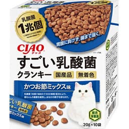 チャオ　すごい乳酸菌　すごい乳酸菌クランキー　かつお節ミックス味